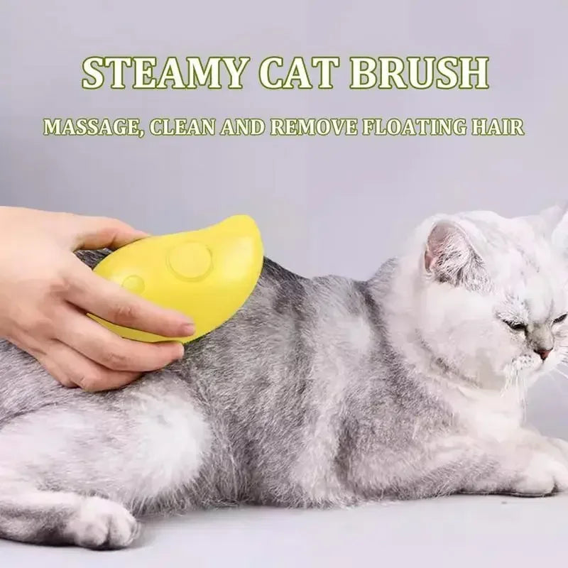 Steamy Cat-Dog Brush – Multifunctional Grooming Tool for Pets